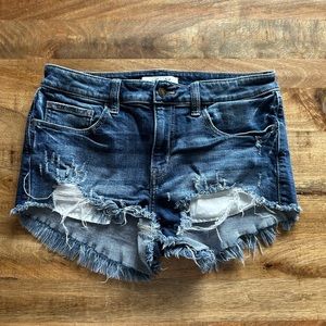 Willow & Root Mid Rise Denim Shorts